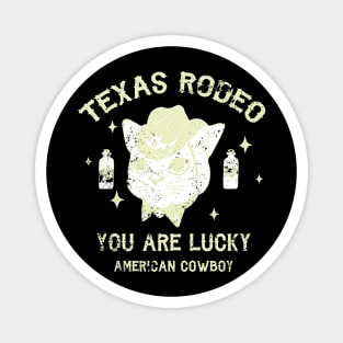 CowBoy Cat Magnet